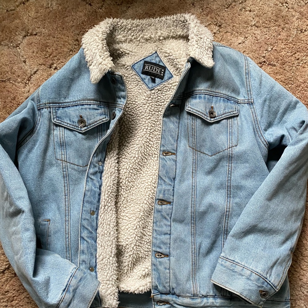 COPY - XXX Rude Sherpa Lined Denim Jacket